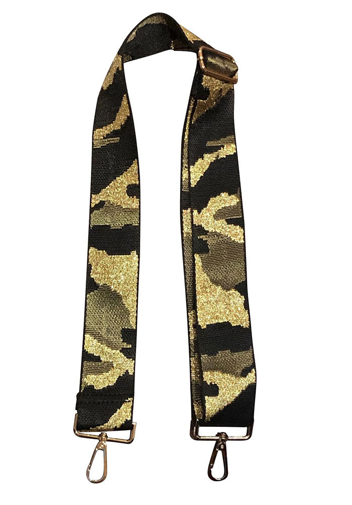 Camo/Gold Ahdorned Bag Straps