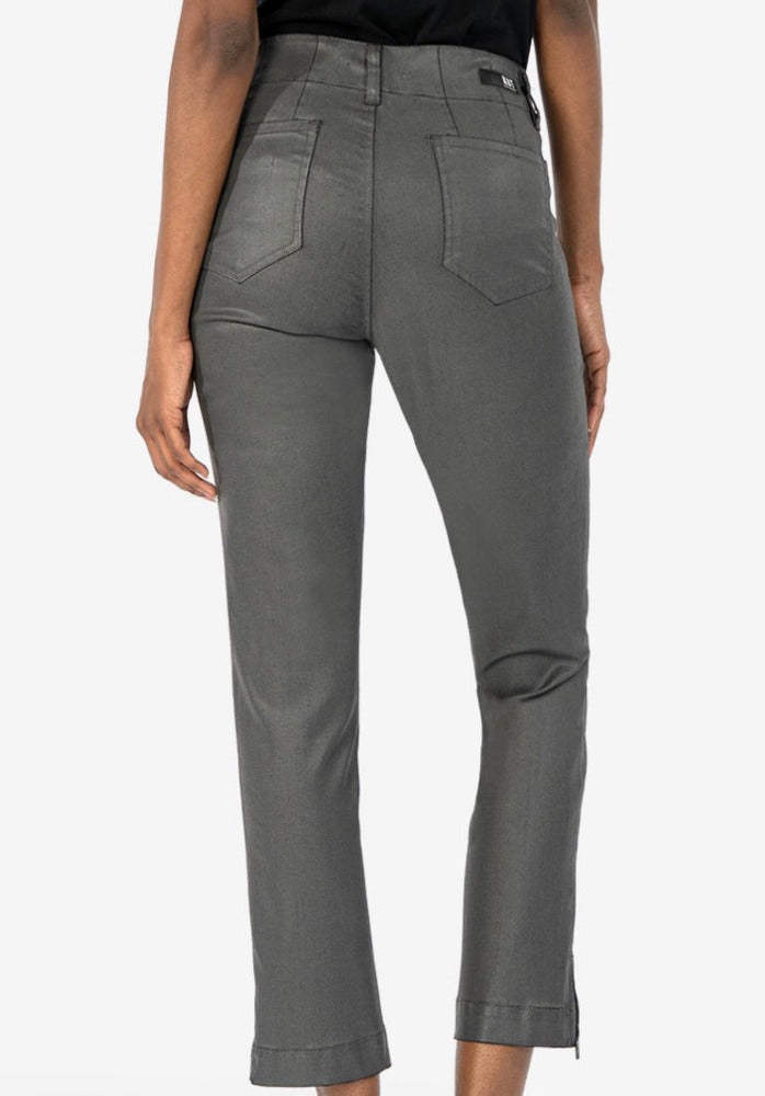 Kut Reese Coated Ankle Straight Grey