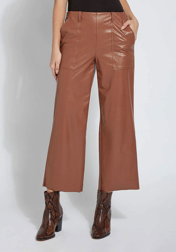 lyesse veva pants danish brown front shop margos and co