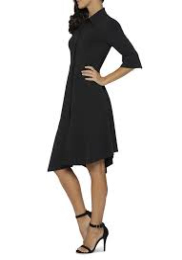 Lysse Origami Black Shirt Dress
