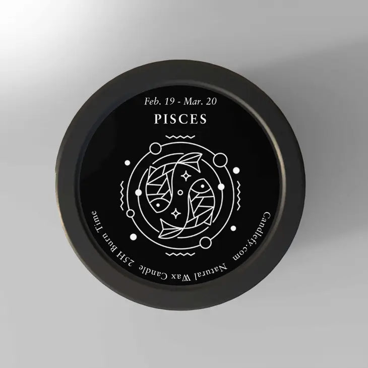 Candlefy Pisces Zodiac Mini Candle