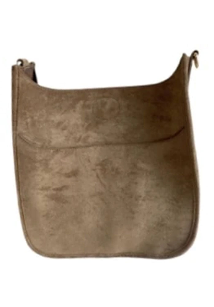 soft faux suede classic messenger no straps shop margos and co