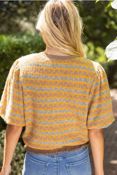 Bubble Sleeve Knit