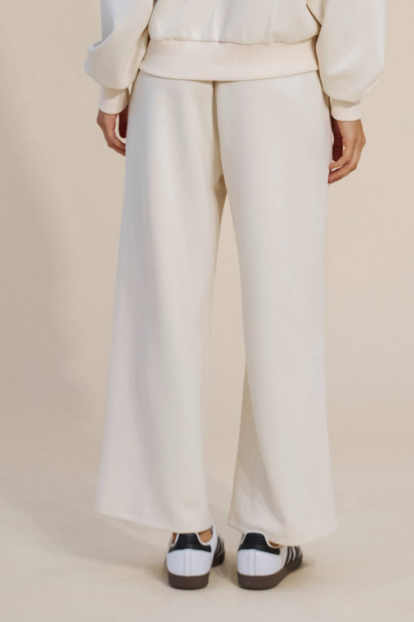 High-Waisted Wide-Leg Drawstring Pants