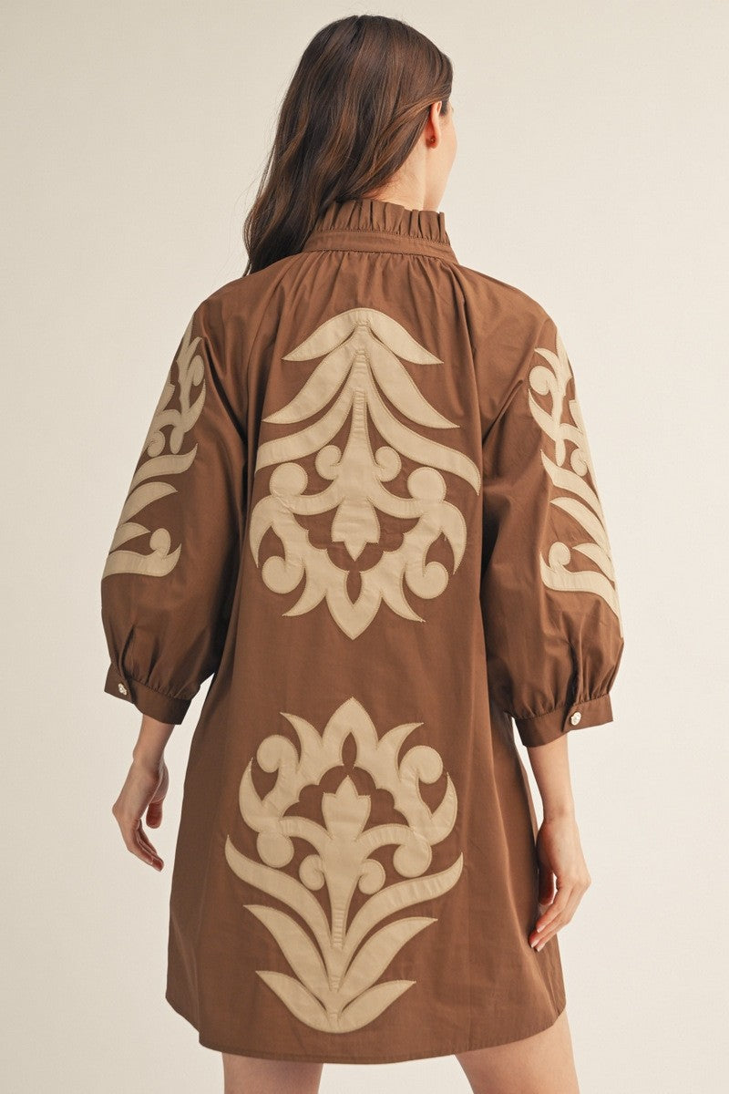 Baroque Floral Dress