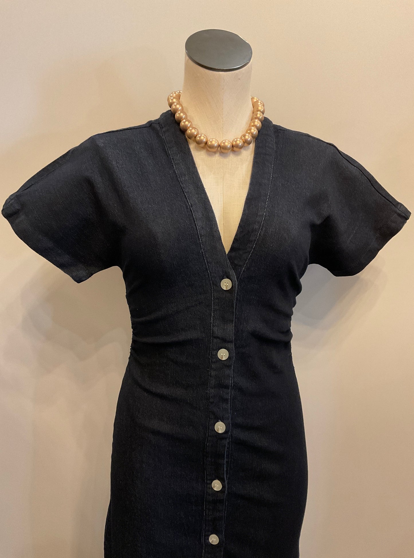 VMSanni SS V-Neck Ank Denim Dress
