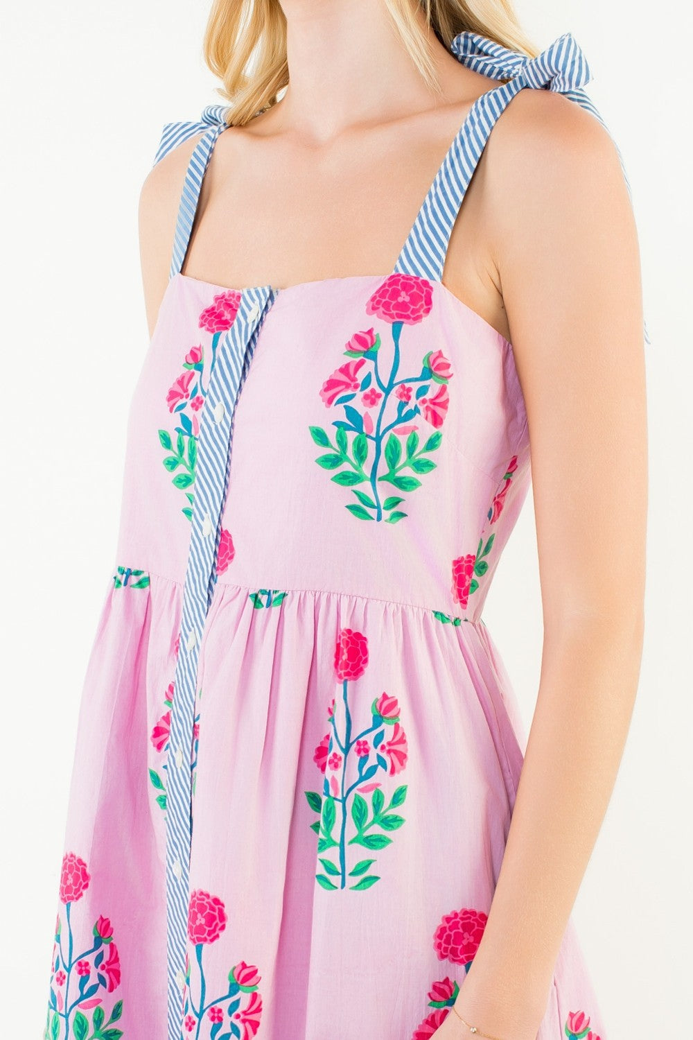 Tie Floral Midi