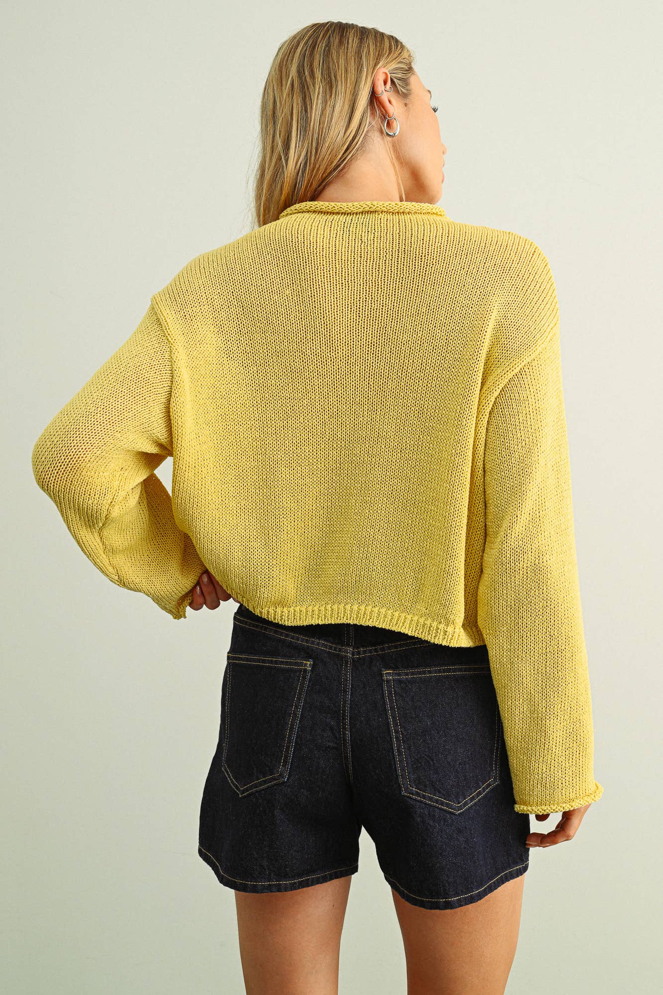 Matcha Button Front Cardi