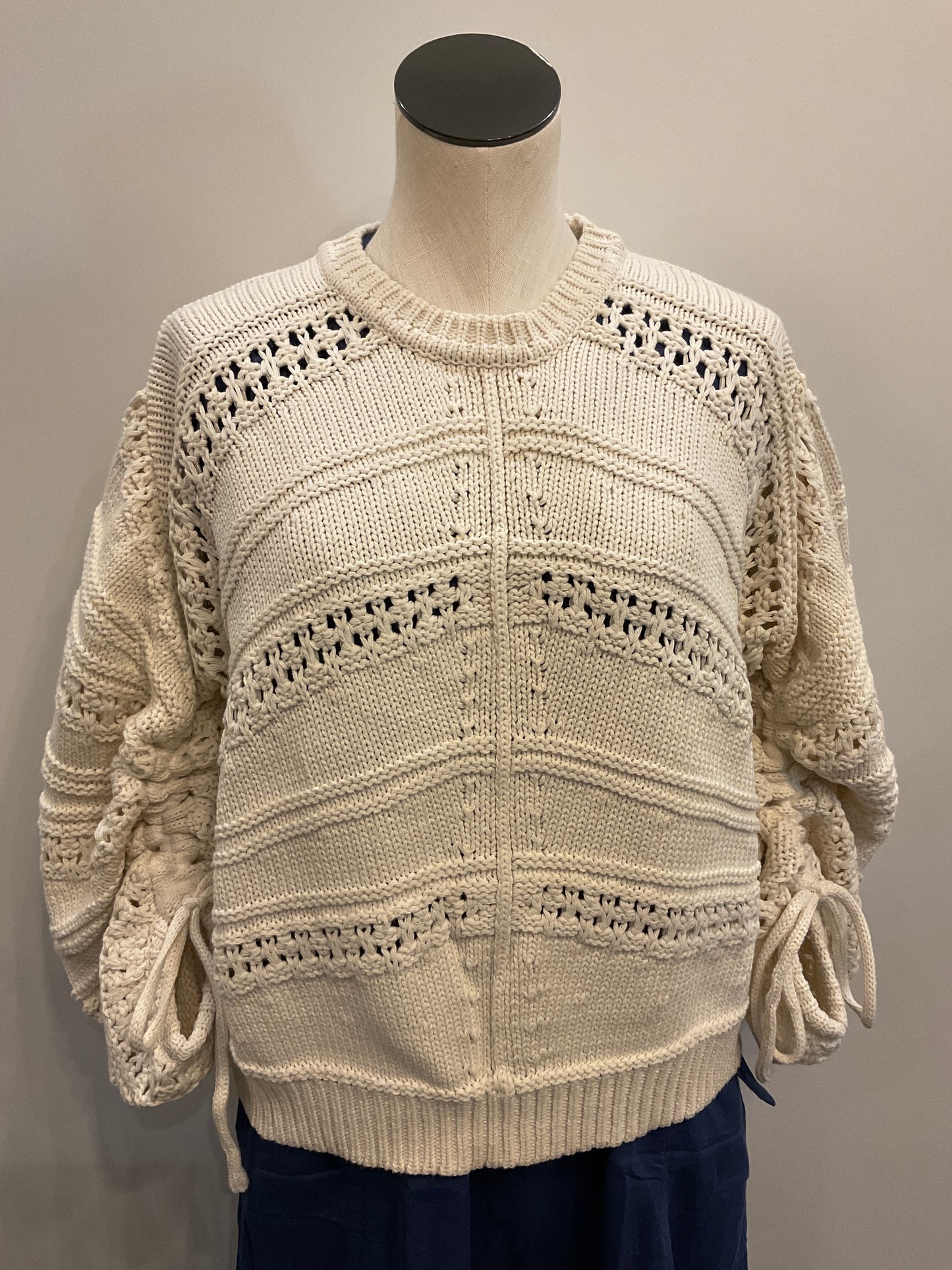 Tie Sleeve Sweater