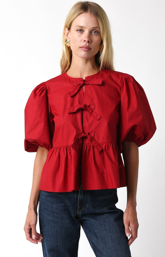 Scarlet Bow Top
