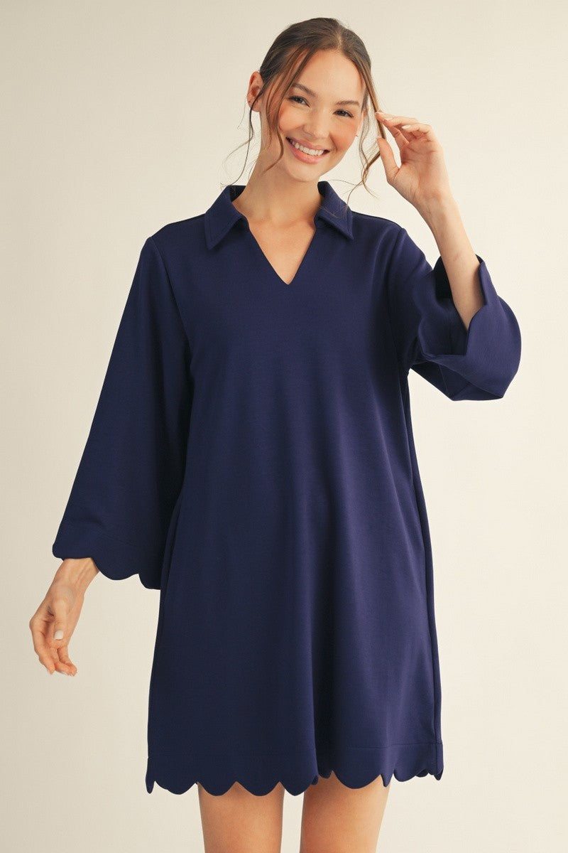 Scallop Dress