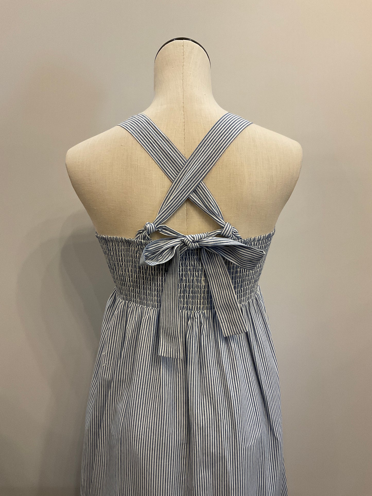 Embroidered Tie Dress