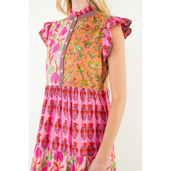 Flutter Sleeve Patch Midi