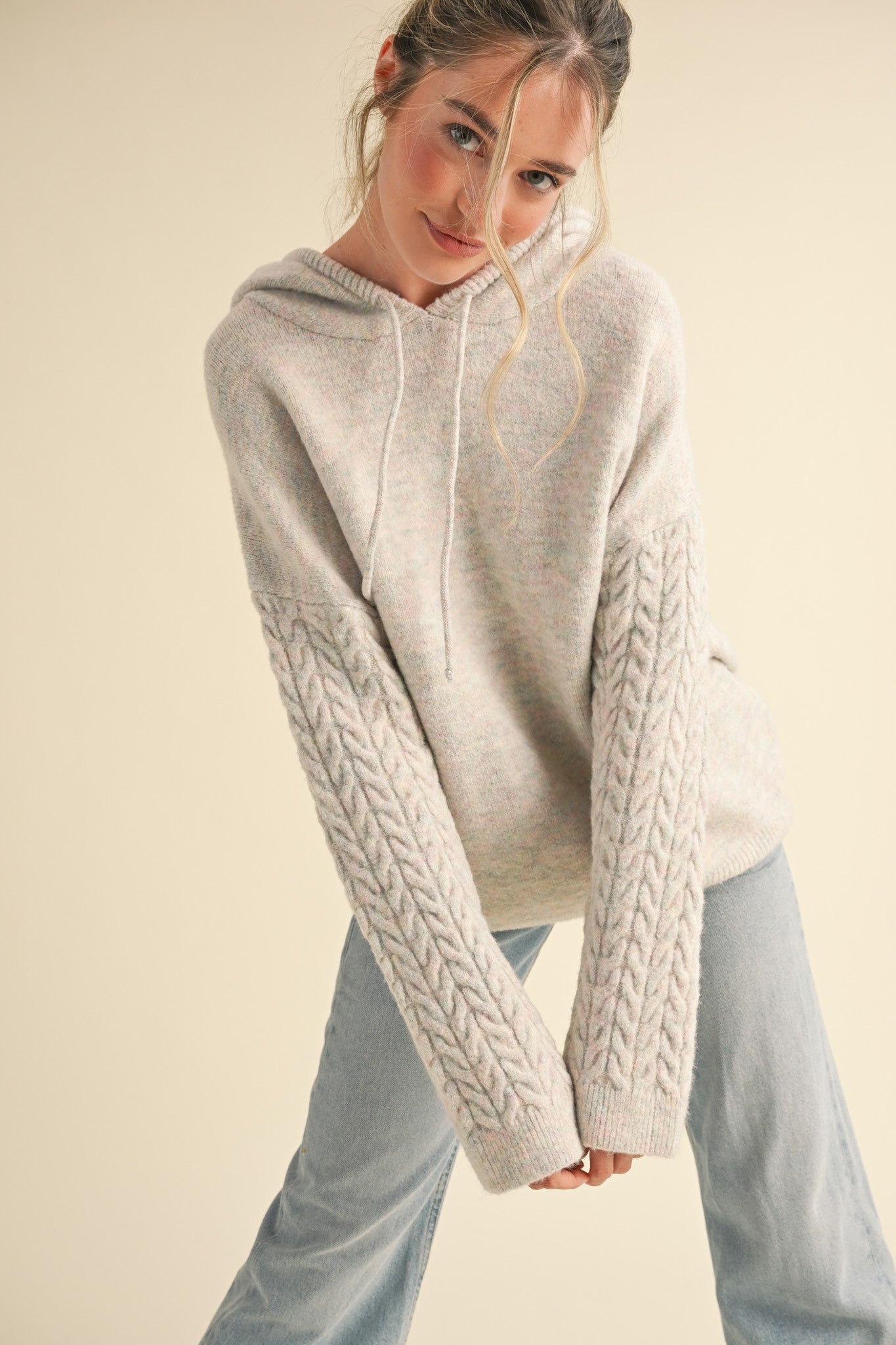 Pullover Knit Hoodie