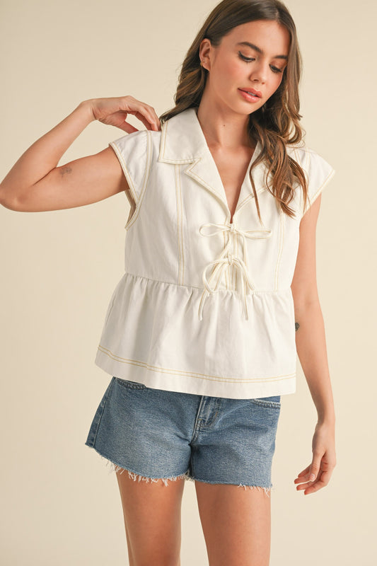 Babydoll Denim Top