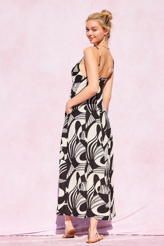 Black and Cream Print