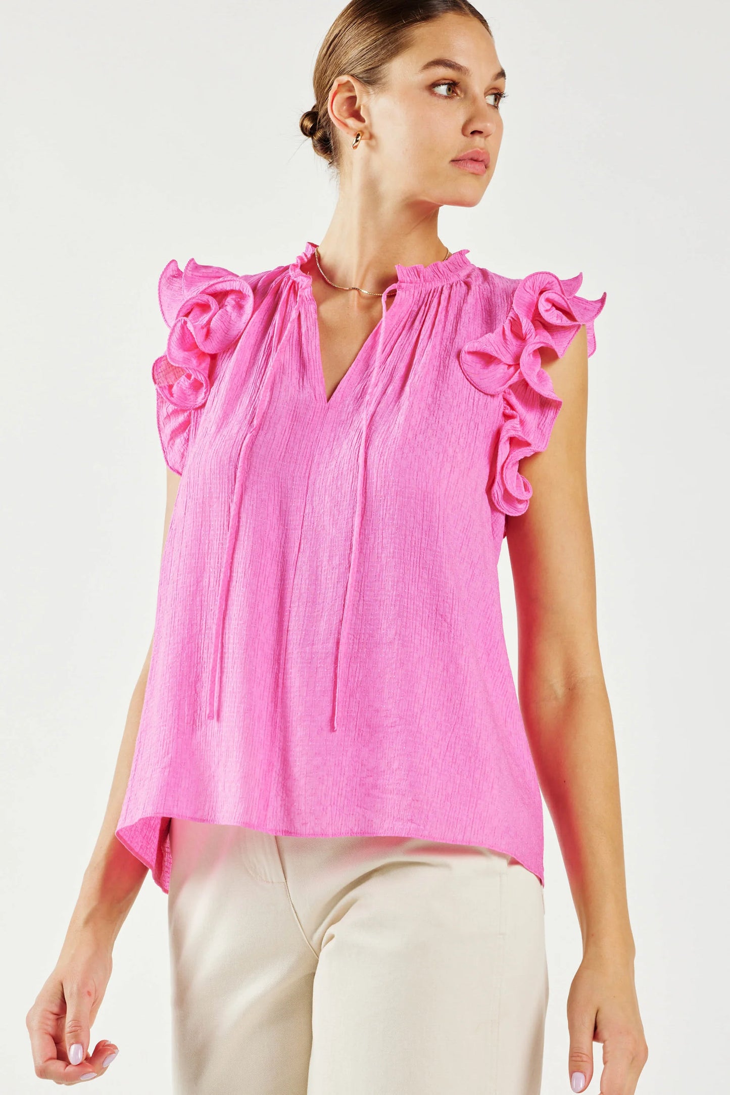 Current Air Double Ruffle Top