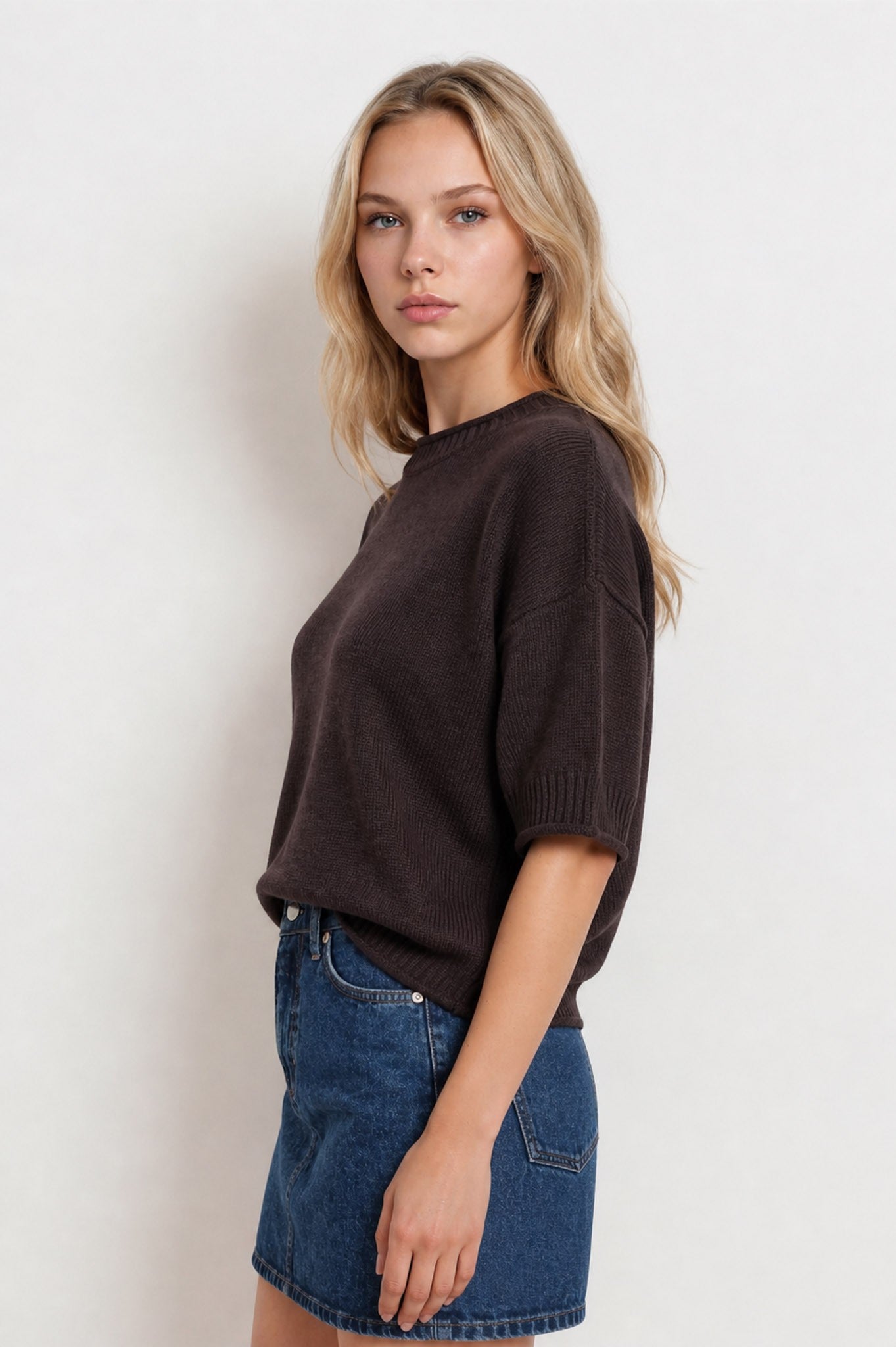 Drop Shoulder Sweater