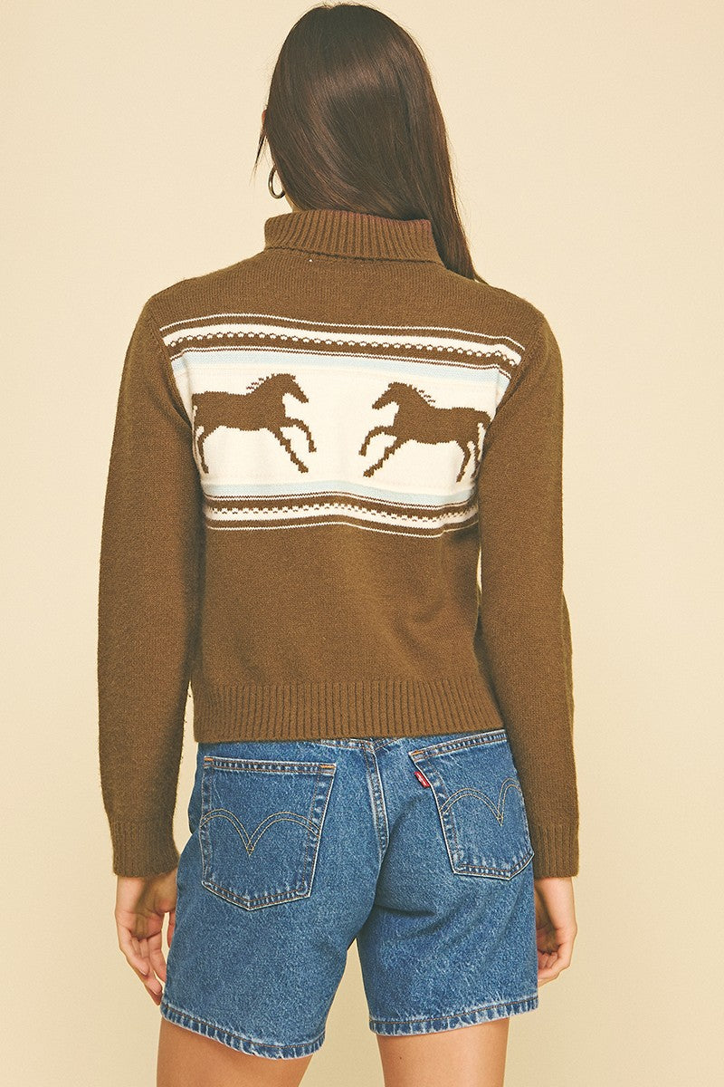 Western Horse Sweater