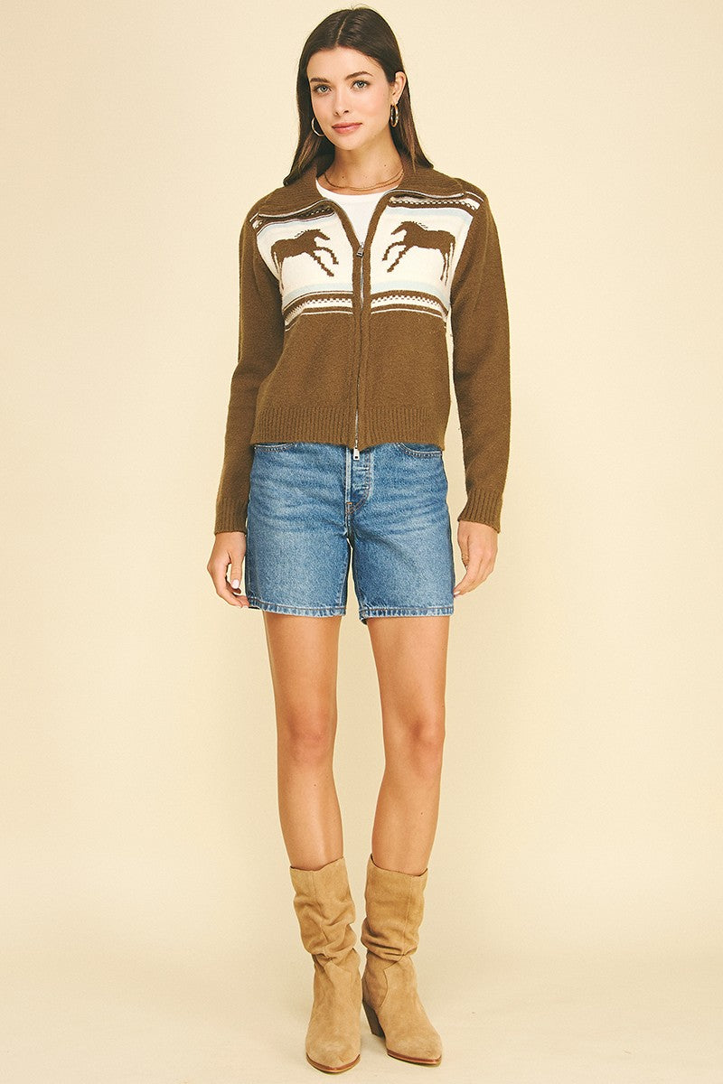 Western Horse Sweater