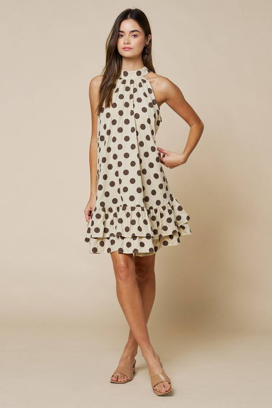 Polka Dot Shift Dress