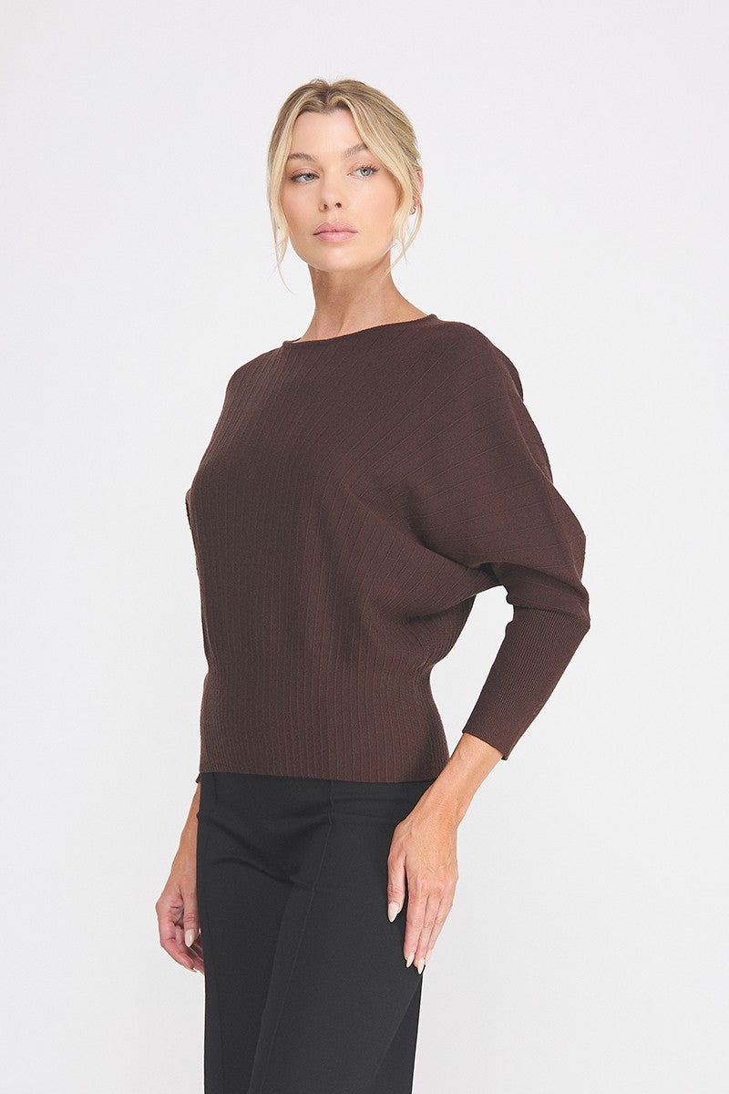 Chocolate Dolman Sweater