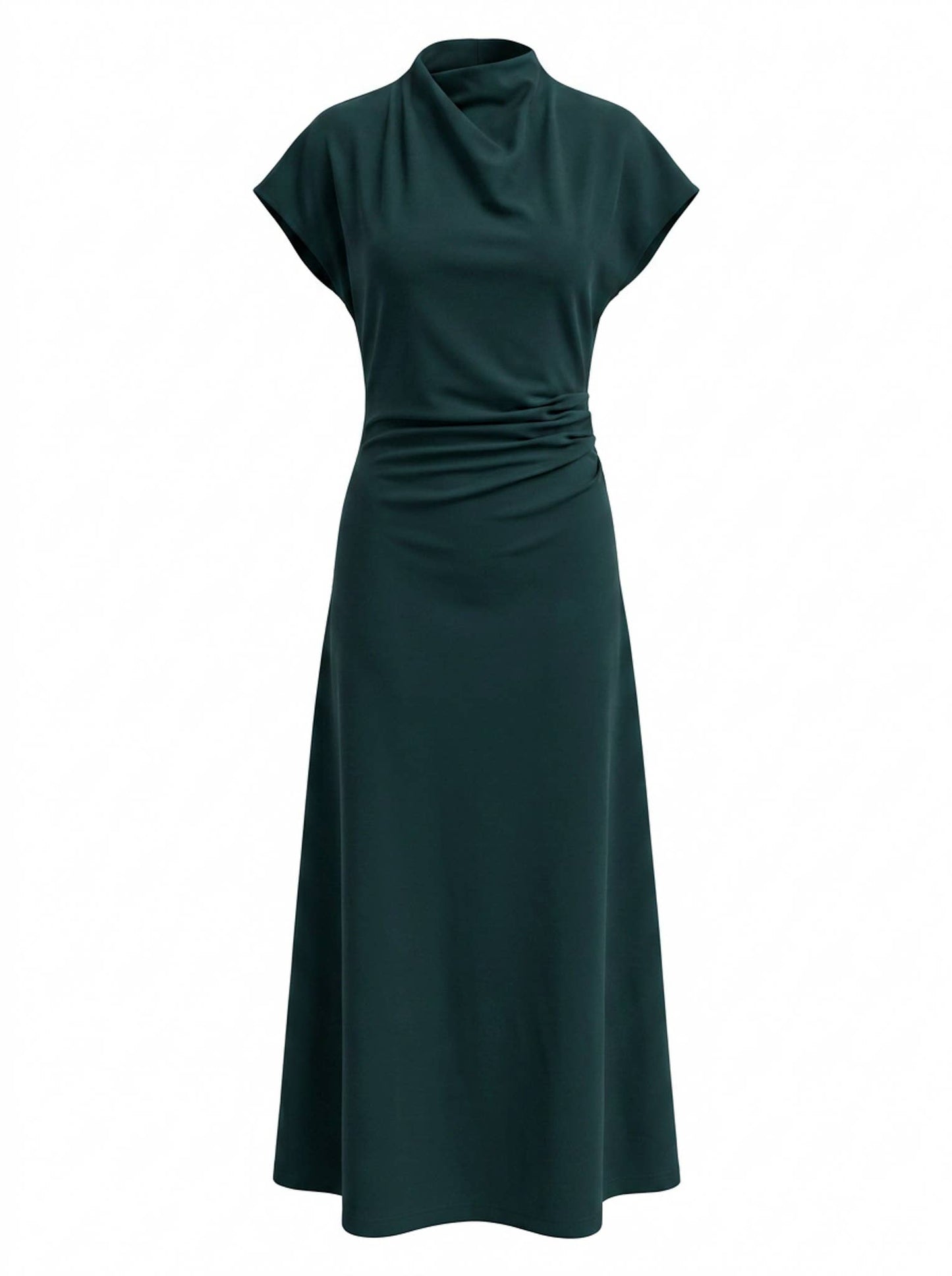 Knit Mock Neck Maxi Dress