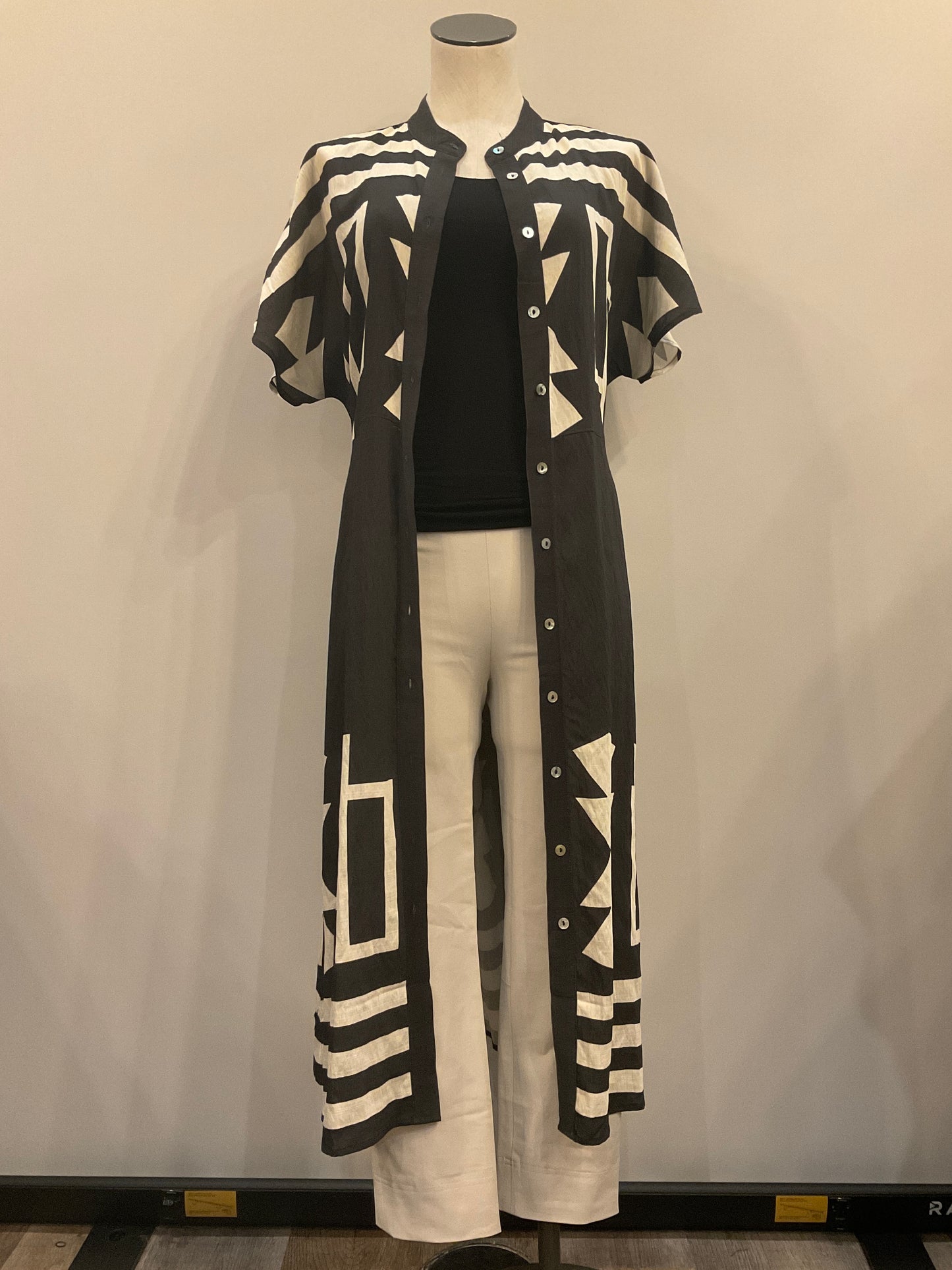 Print Dress with Tie