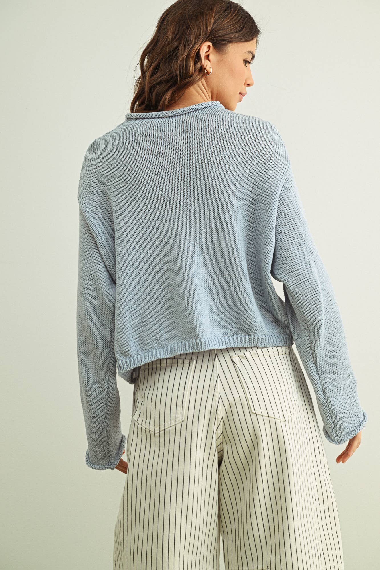 Matcha Button Front Cardi