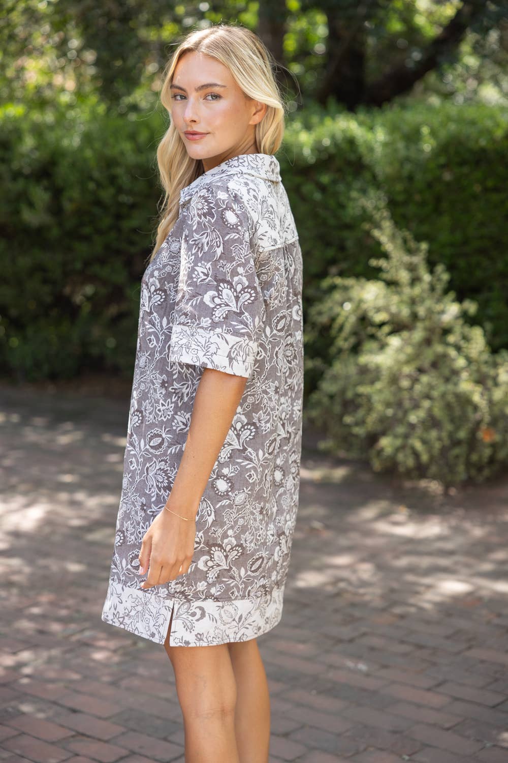 Floral Jacquard Dress