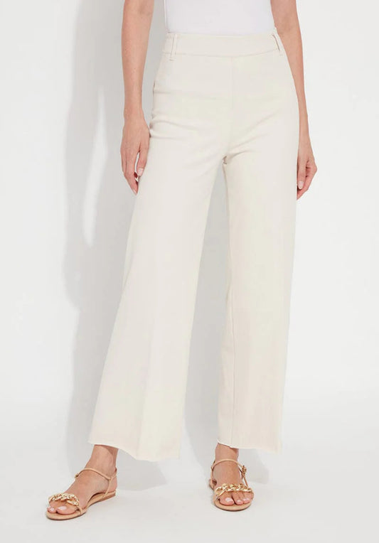 Lysse Oat Erin Hi-waisted Wide Leg Denim Pants
