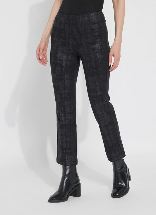 Lysse Ankle Foil Denin Plaid Pants