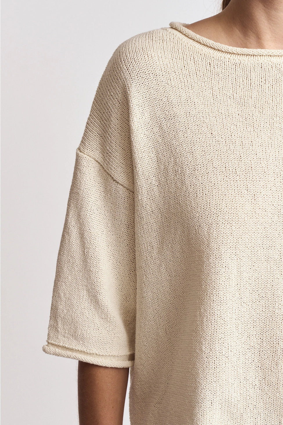 Rolled Edge Sweater