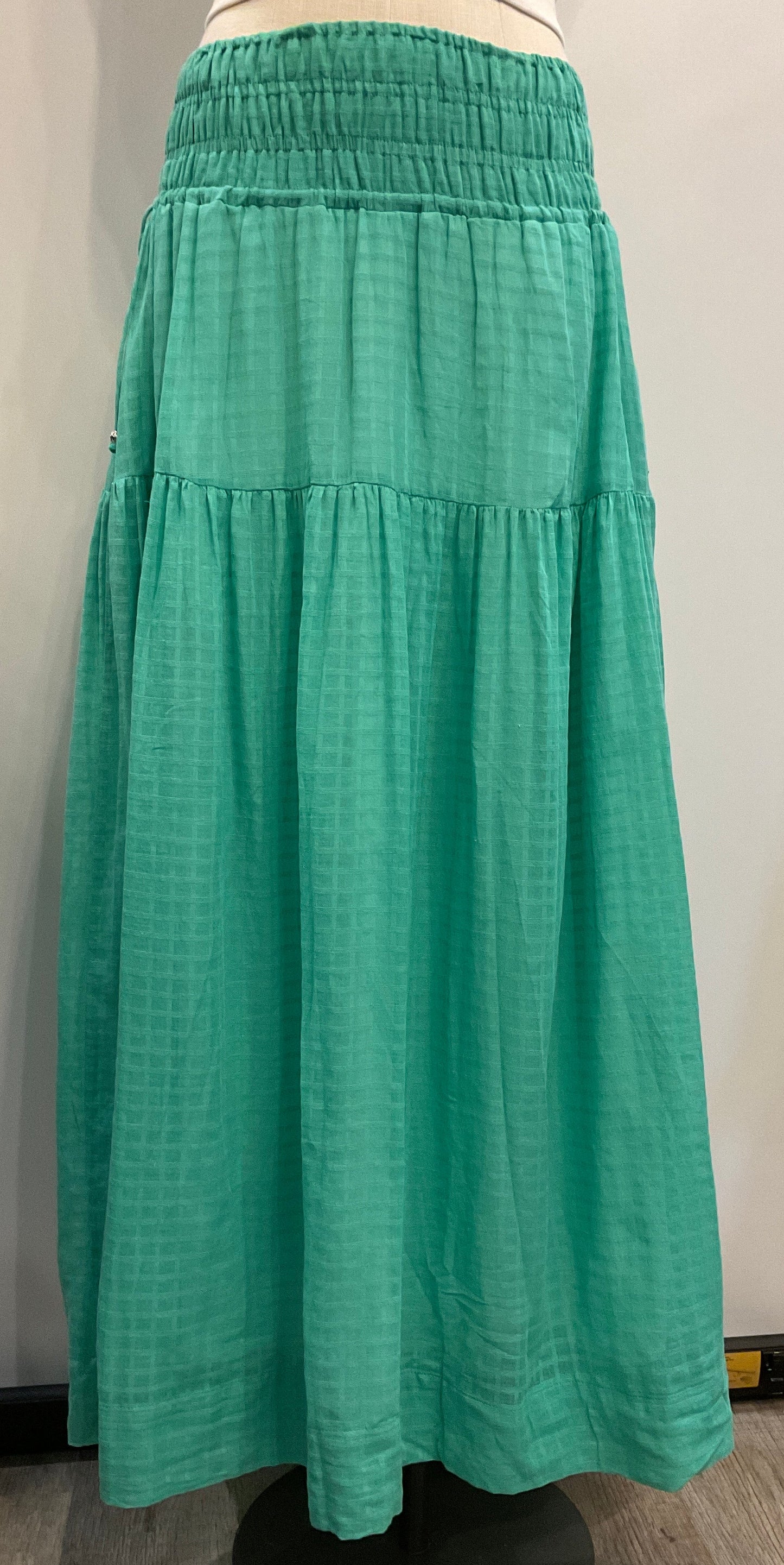Z Supply Mint Tiered Skirt