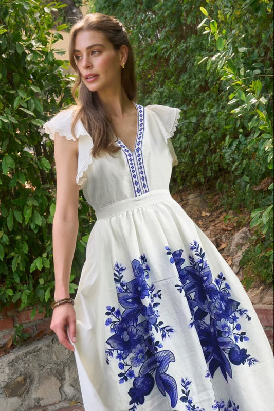 Floral Border Midi