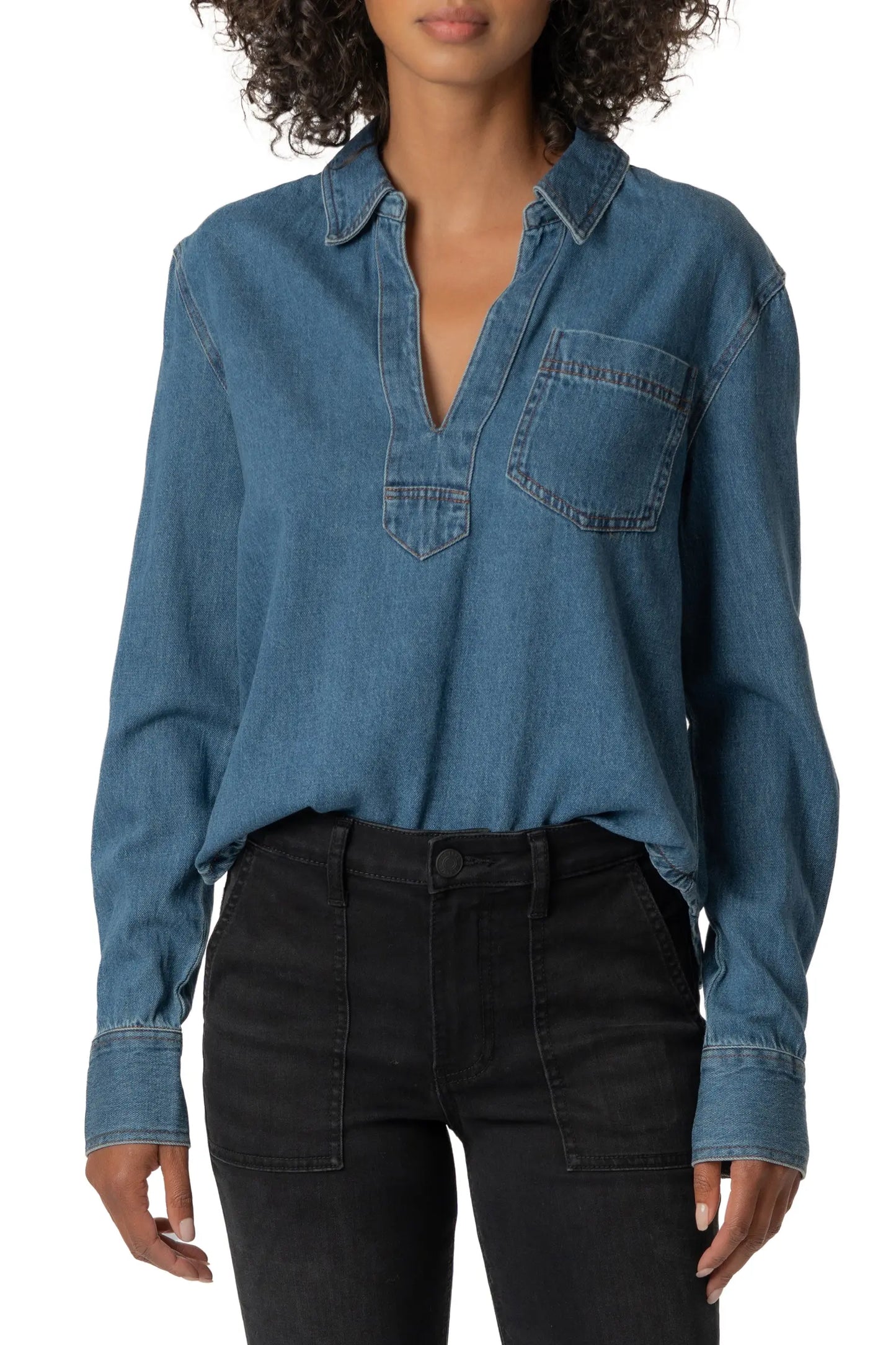 Kut from the Kloth Iris Denim Shirt