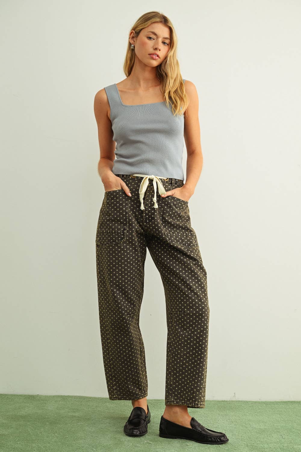 POLKA DOT PANTS W/ BELT