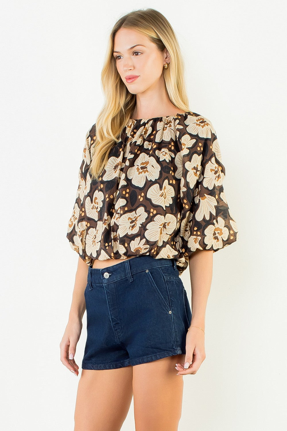 Floral Cinched Waist