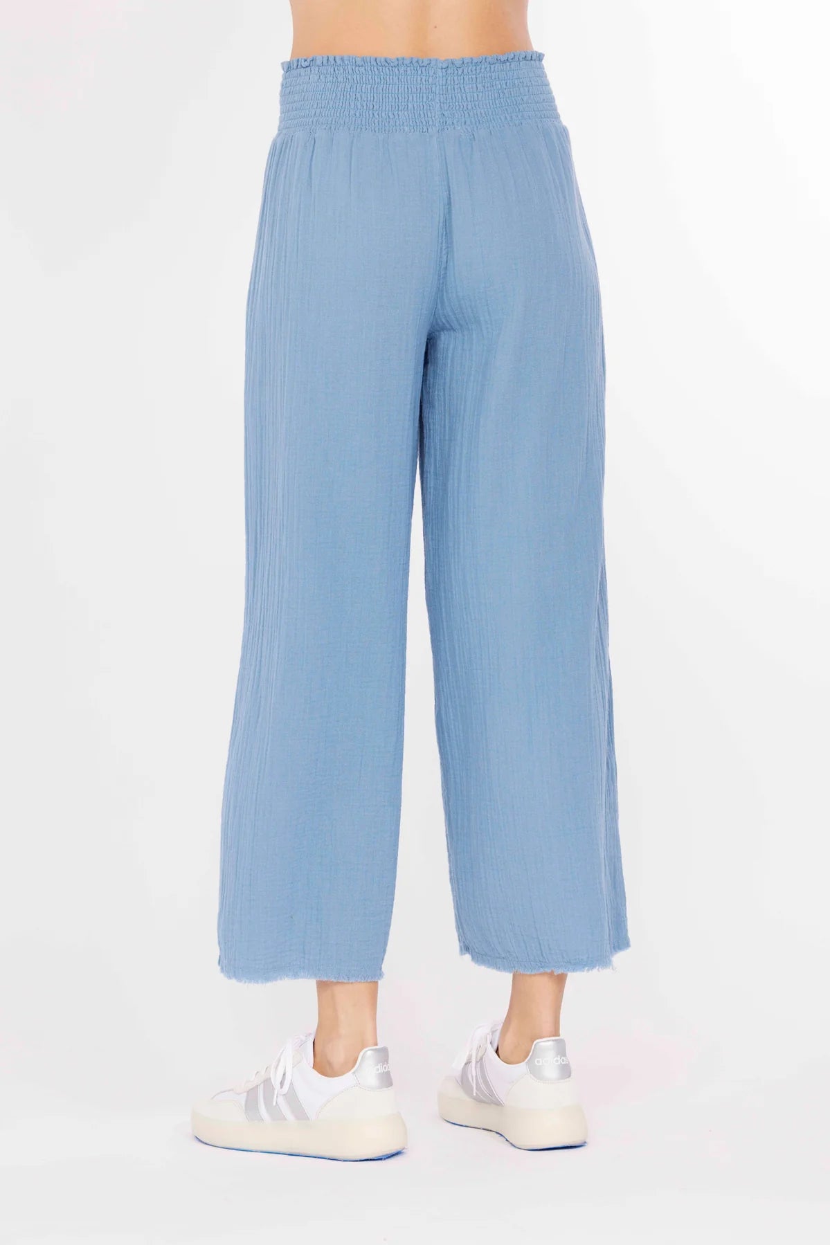 Misty Denim Smocked Waist