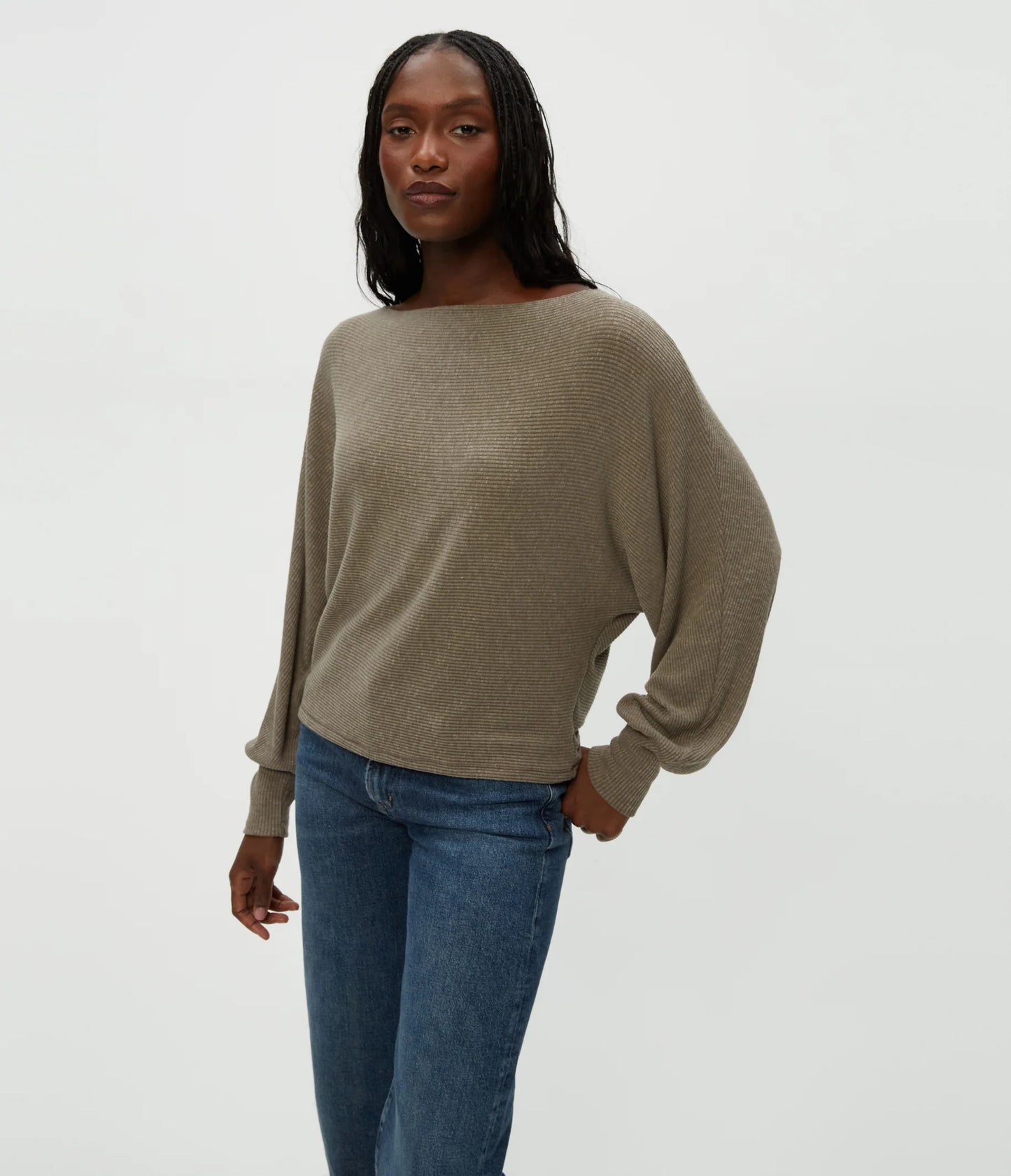 Michael Stars Roxy Balloon Sleeve Top