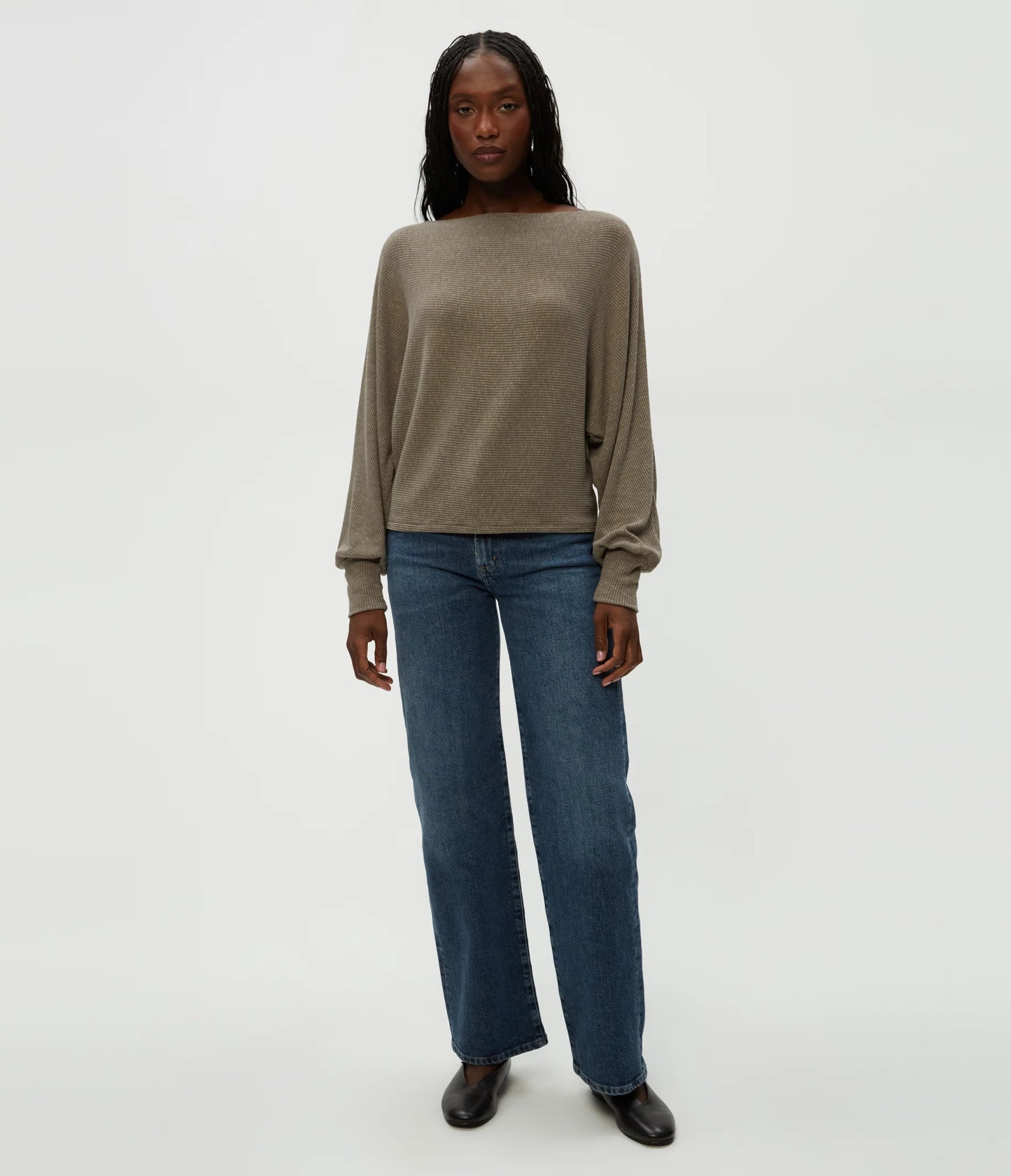 Michael Stars Roxy Balloon Sleeve Top