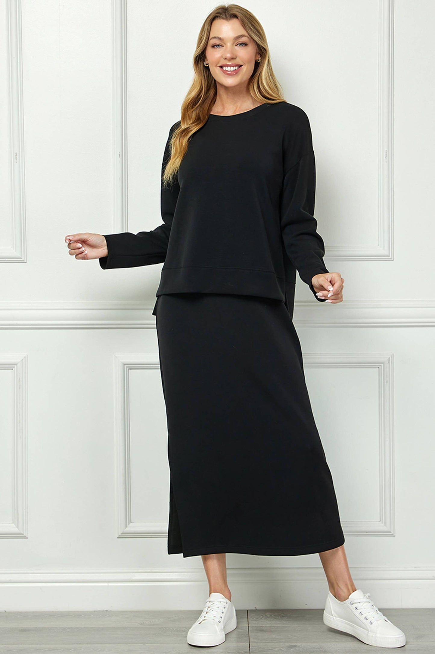 Tank Dress Set with Long-Sleeve Top