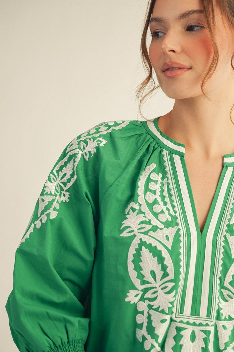 Kelly Embroidered Top