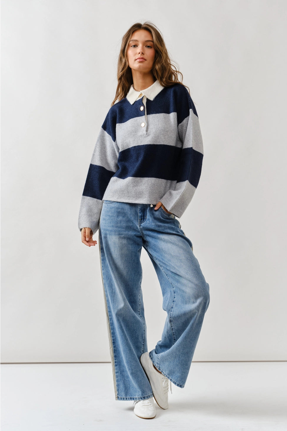 Amber Striped Polo