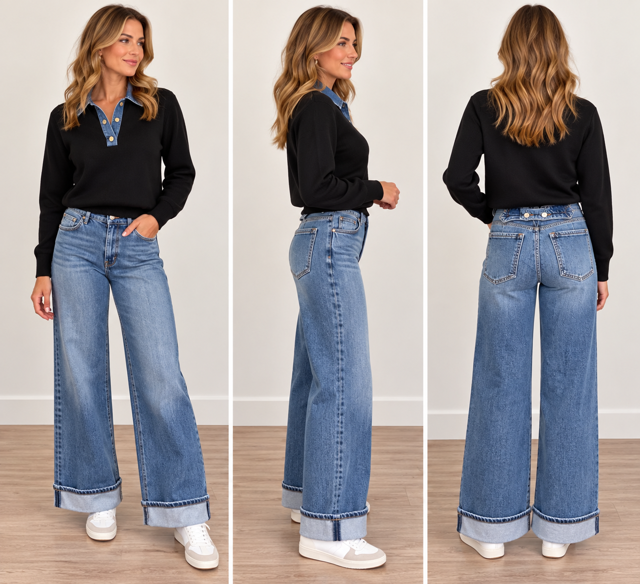 Slouchy Crop Wide Leg