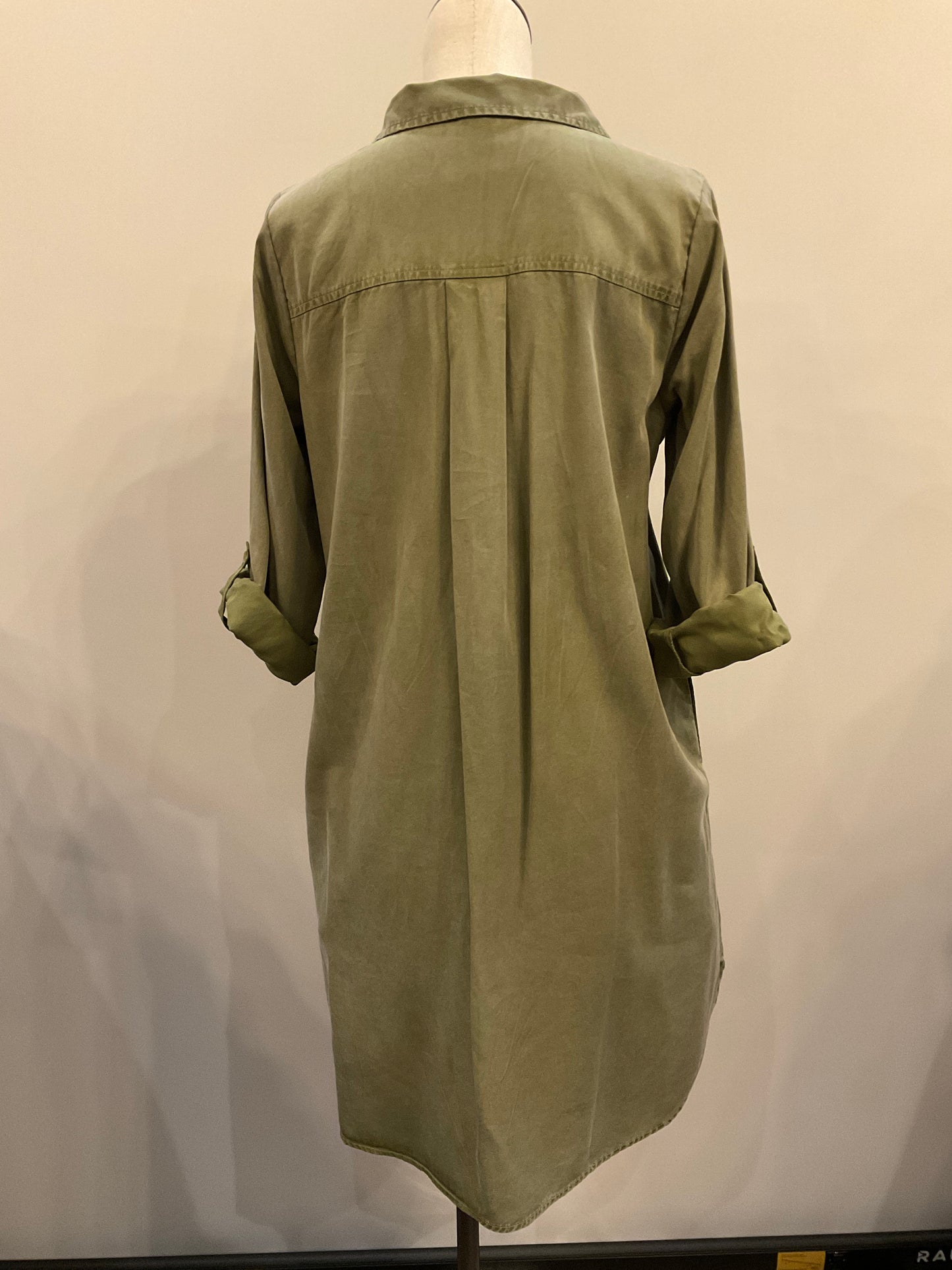 Mododoc Roll-Up L/S Shirt Dress