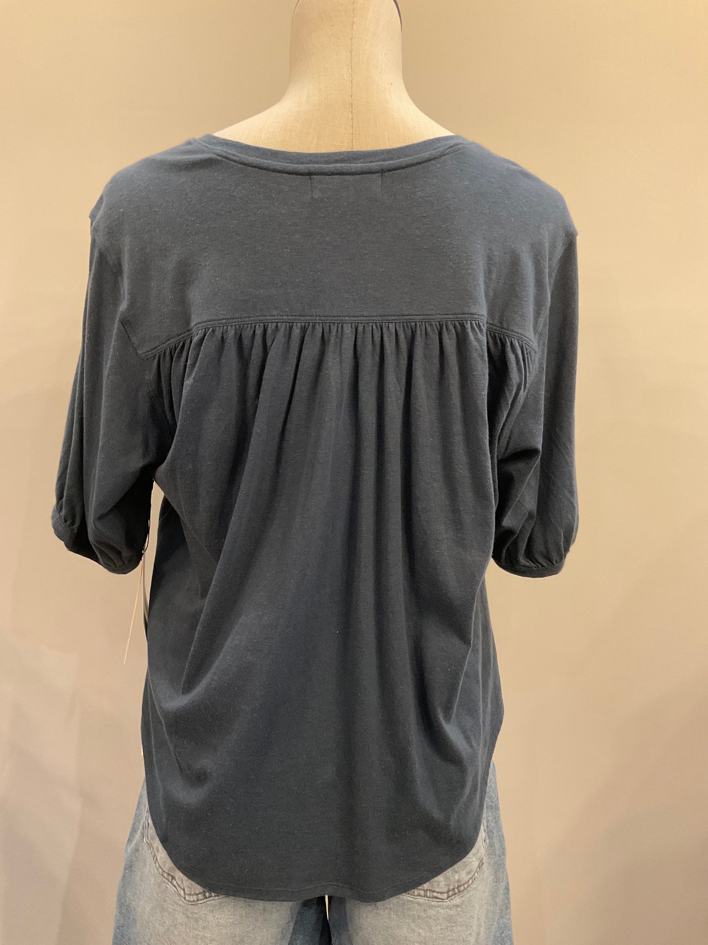 Edie Shirred Shoulder Top