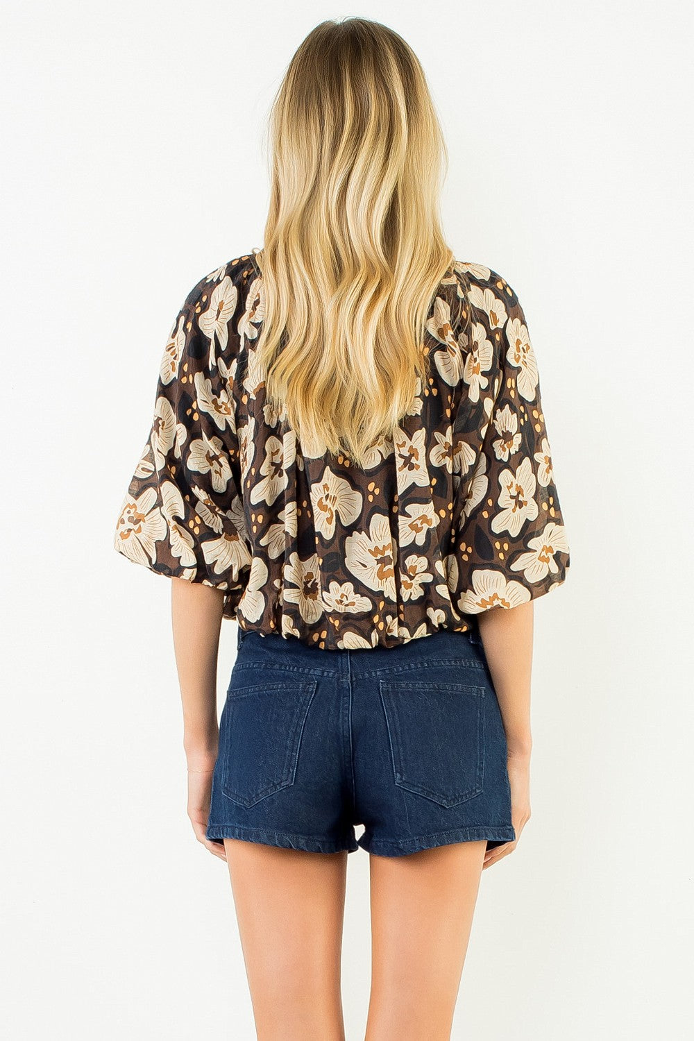 Floral Cinched Waist