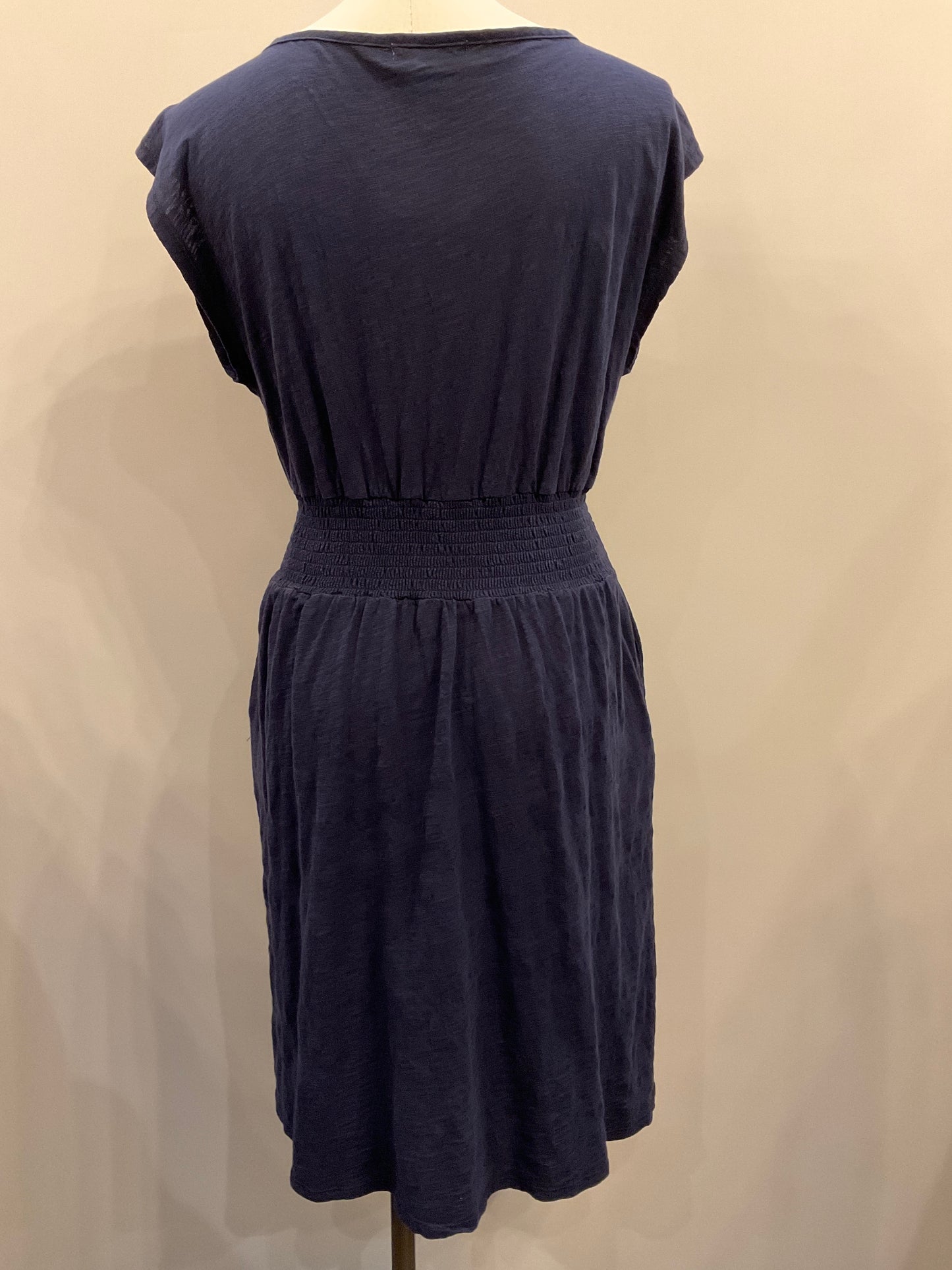 Short Dolman Smocked Waist Dress