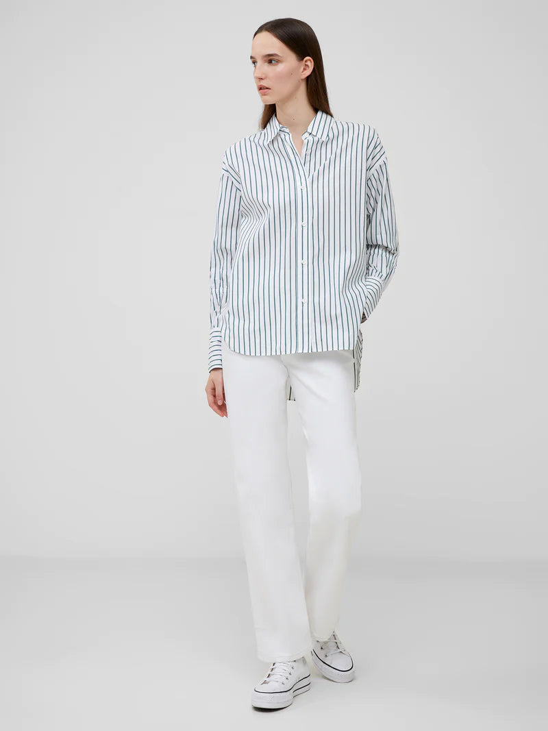 French Connection Rhodes Poplin Sleeve Detail Shirt